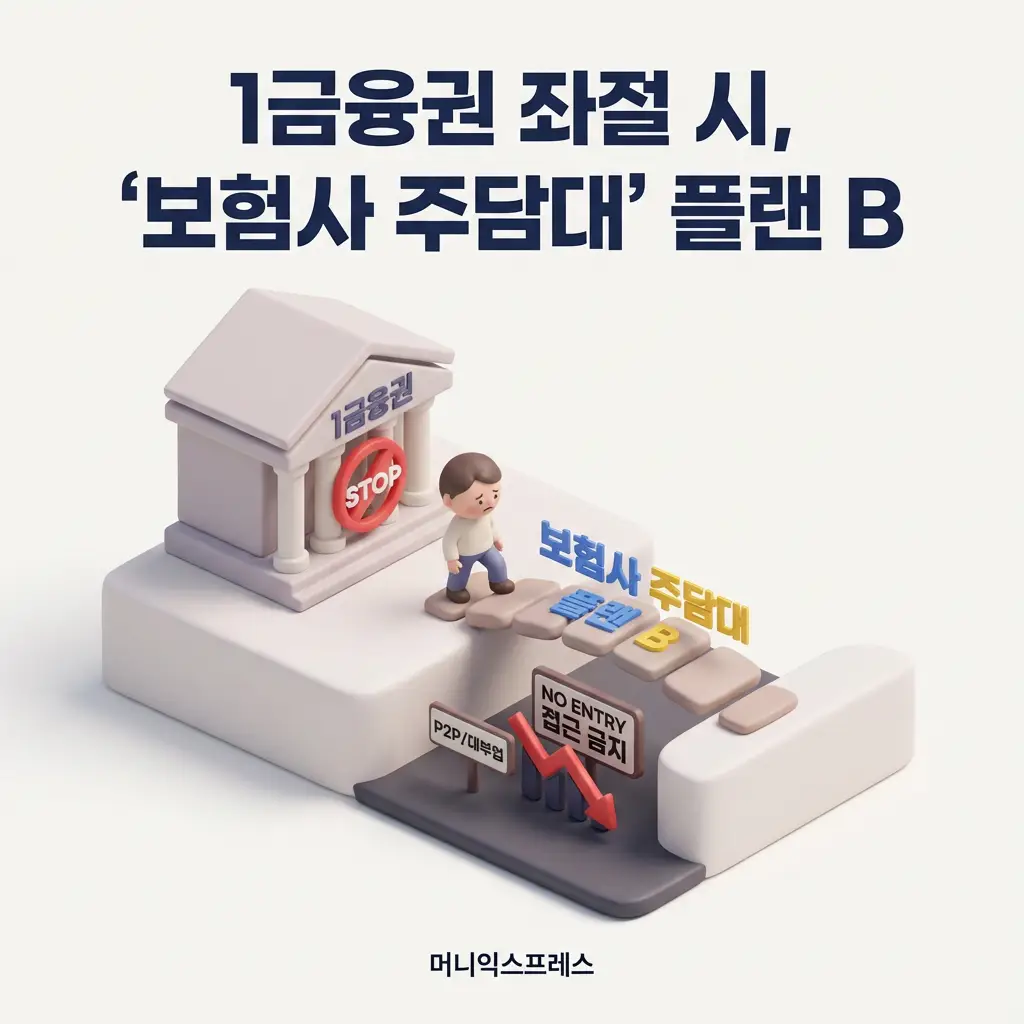1금융권 주택담보대출 거절 시 보험사 주담대 플랜 B 대안 2금융권 대출 전략