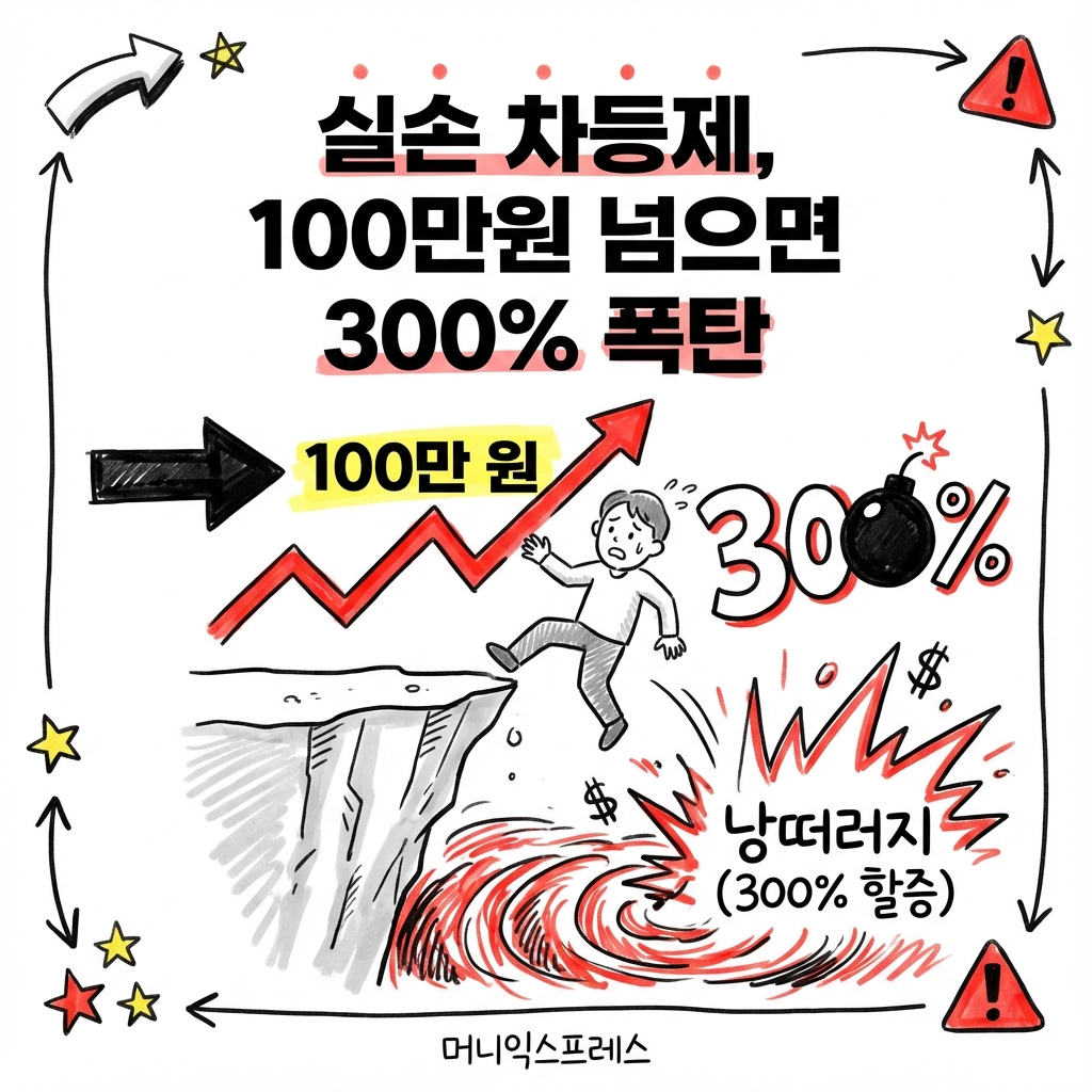 실손 보험 차등제 100만원 초과 시 300% 할증 폭탄 실비보험료 인상 기준 경고