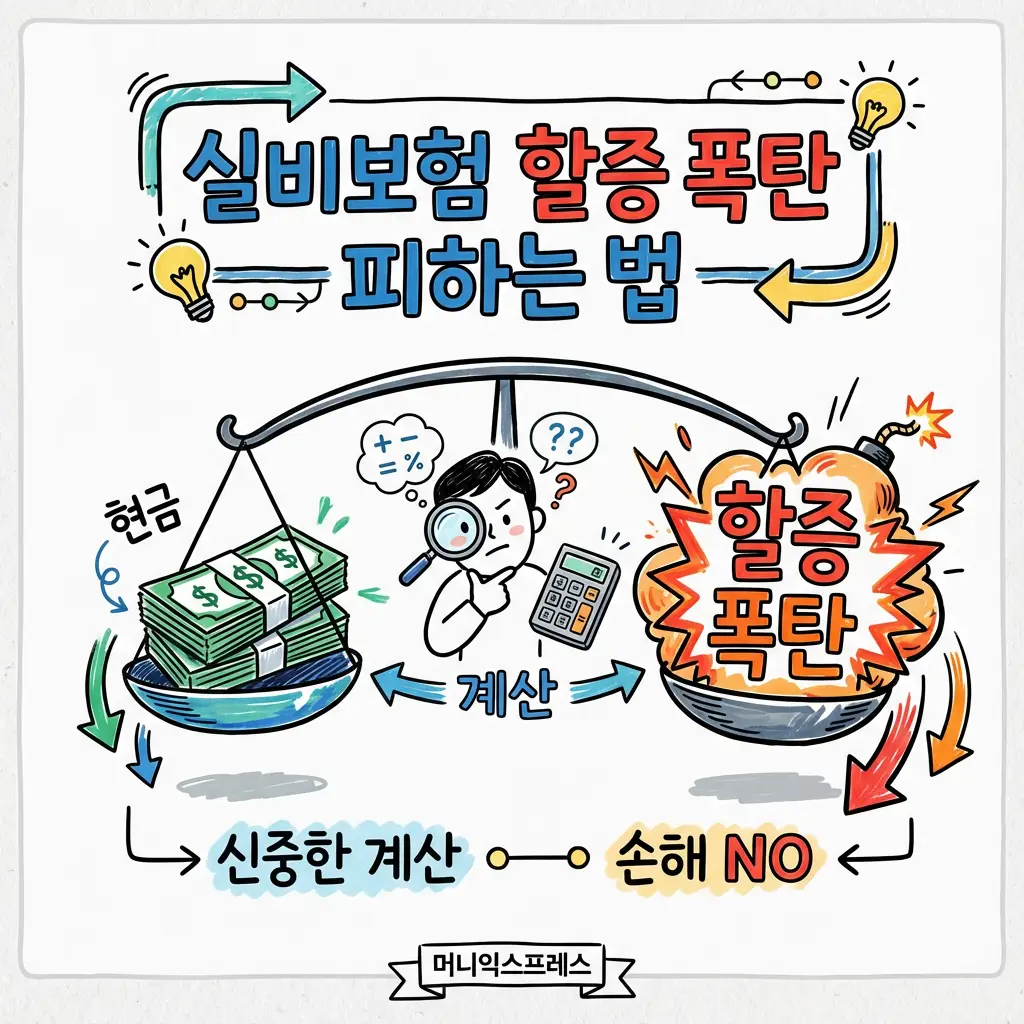실비보험 할증 폭탄 피하는 법 보험금 청구 전 현금 계산 비교 전략 꿀팁
