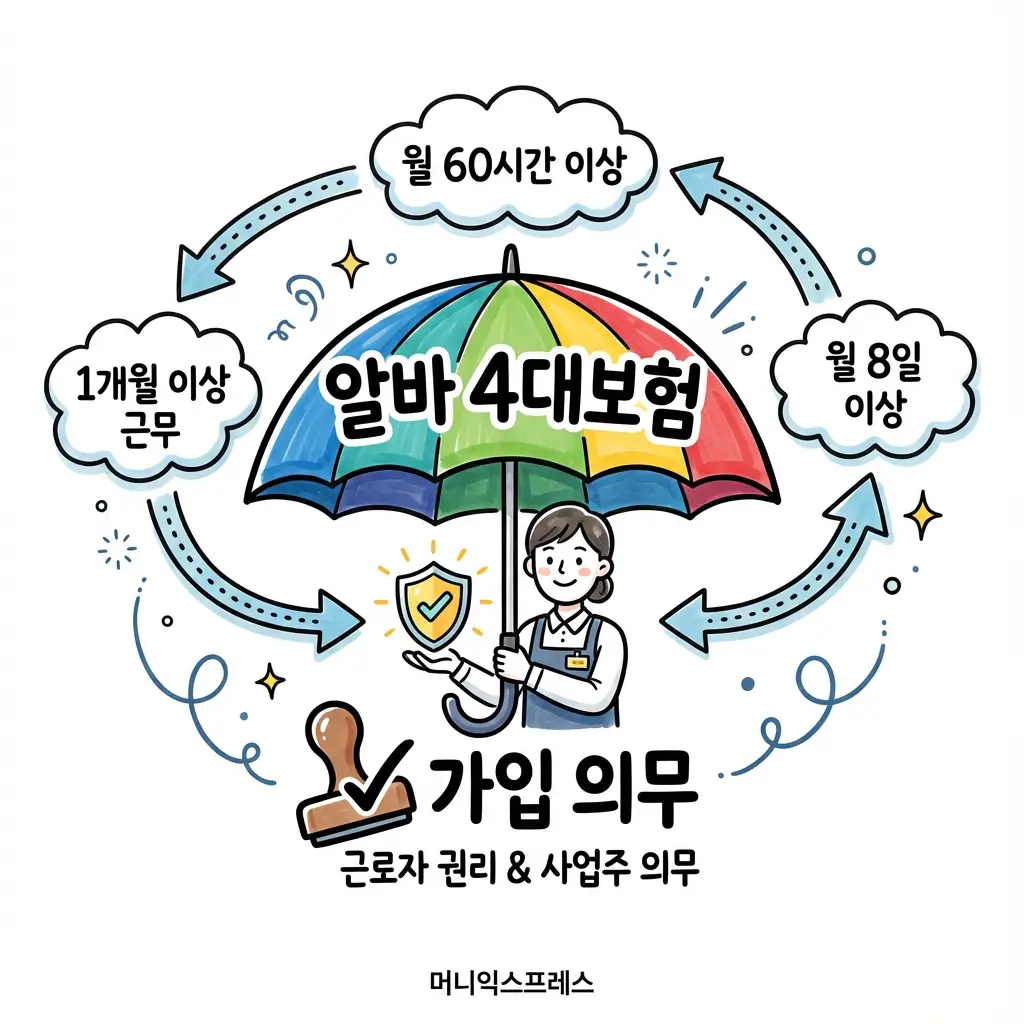 알바 4대보험 가입 기준