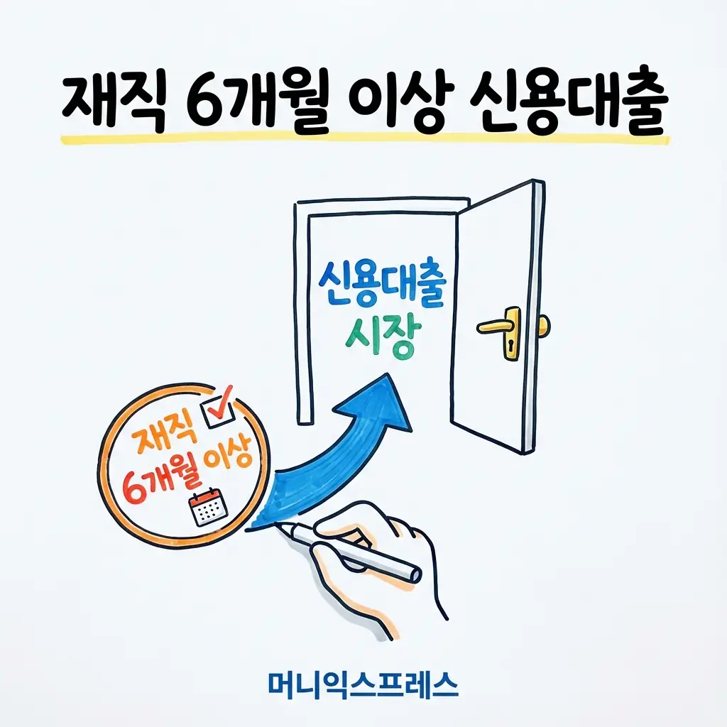 재직 6개월 이상 신용대출