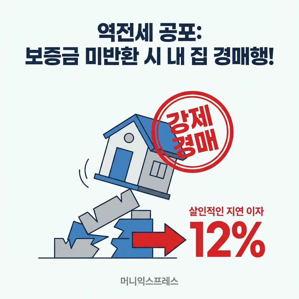 역전세 보증금 미반환 공포 내 집 강제 경매 지연 이자 12% 법적 조치 경고