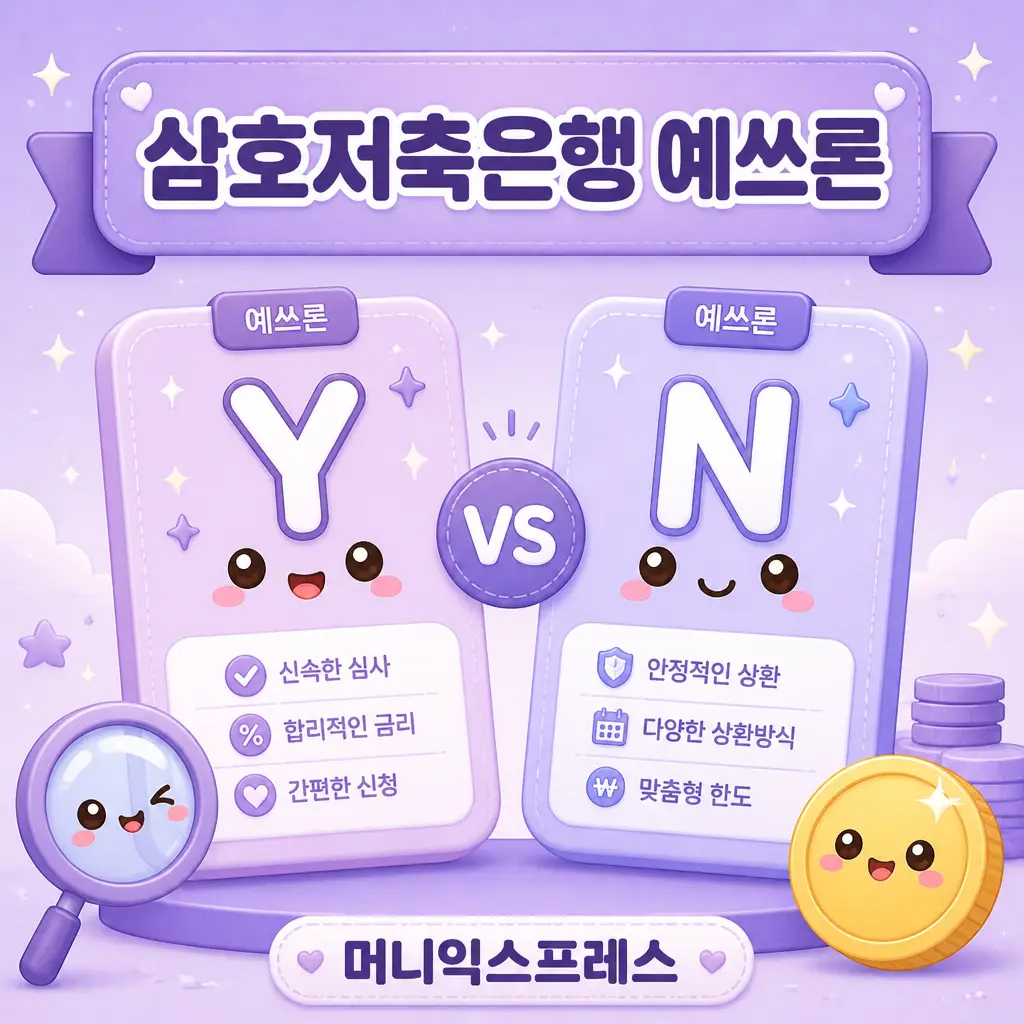 삼호저축은행 예쓰론 사회초년생 대출 머니익스프레스