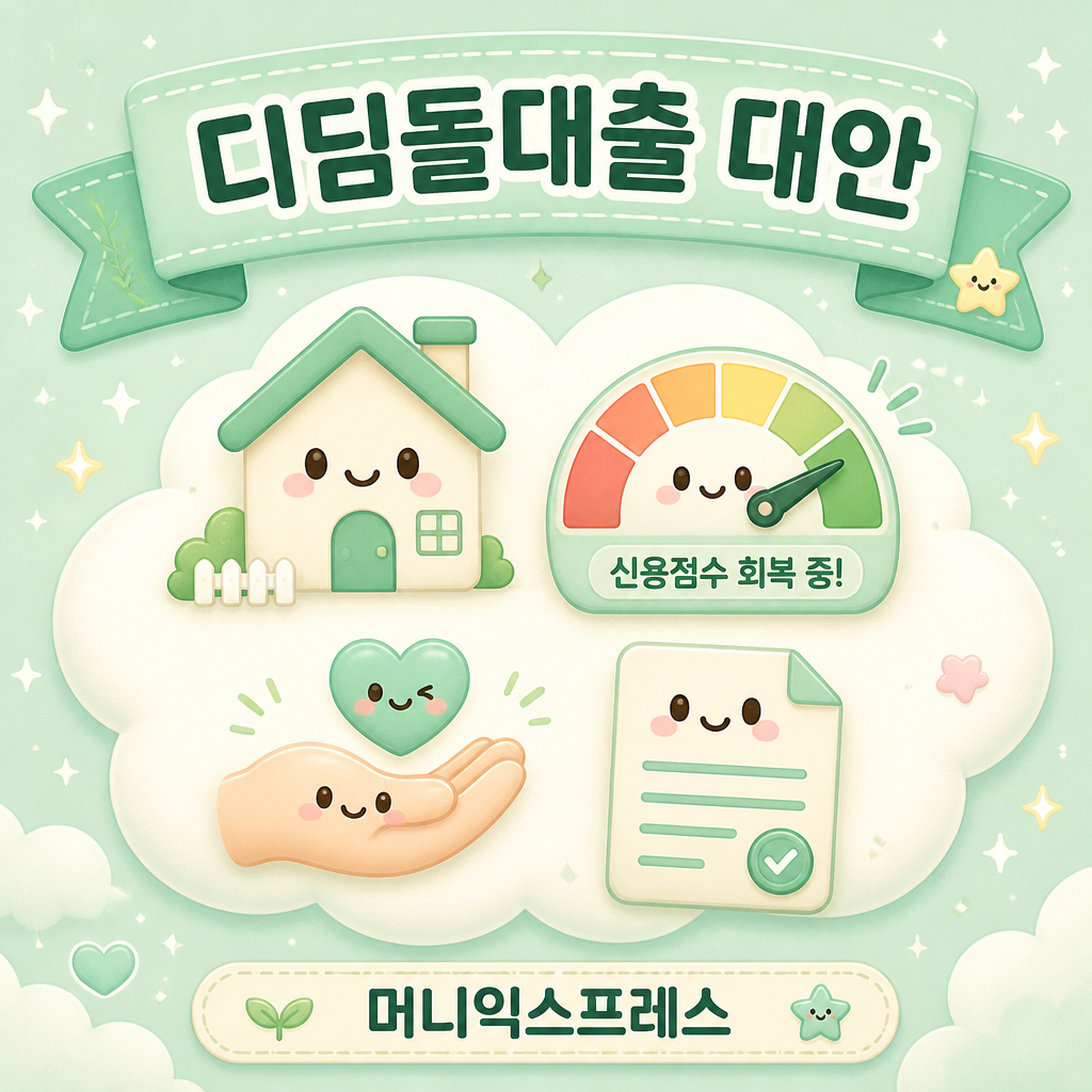 신용불량자 디딤돌대출 자격과 대안 안내 일러스트