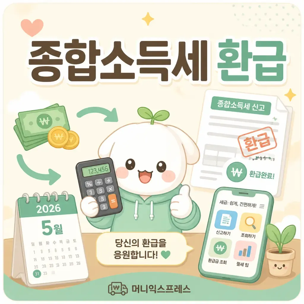 2026 종합소득세 환급 3채널 비교 인포그래픽