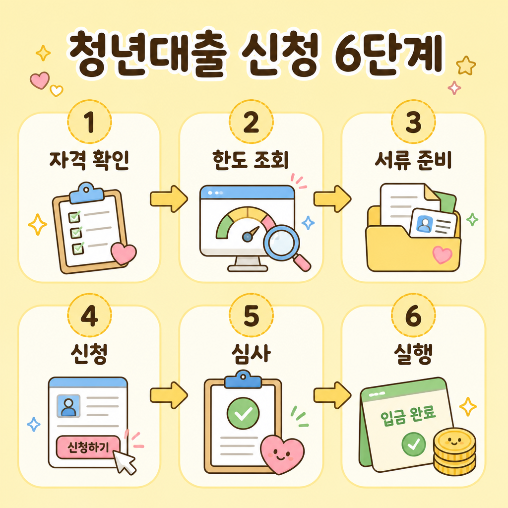 청년대출 신청 6단계 청년대출 신청 6단계