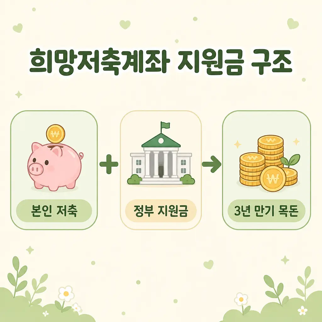희망저축계좌 지원금 구조
